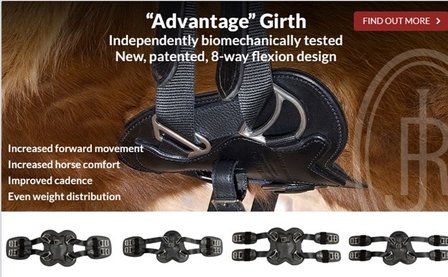 Used Advantage Girth JR Slim dressage 