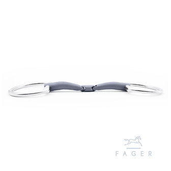 Emil Titanium fixed ring bradoon (Fager)