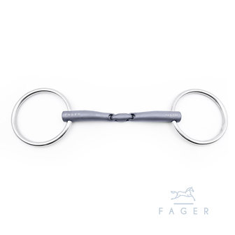 Emil Titanium loose ring bradoon (Fager)