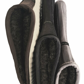 L&#039;Evoine STONE GREY Saddlepad Alpaca lining dressage