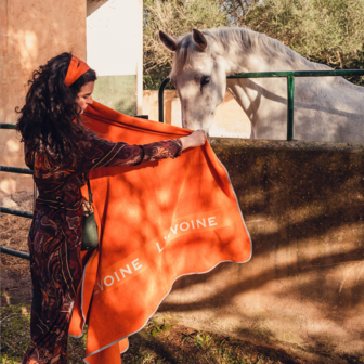 L&#039;Evoine TERRA ORANGE Terry Blanket 