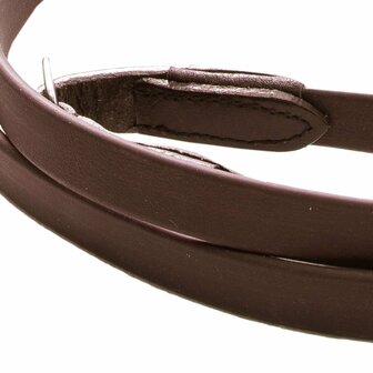 LAST CHANCE Extra Supple Rubber reins 13mm brown